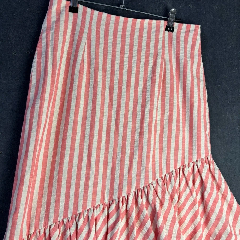 Cara Cara Terra Pink/Ivory Seersucker Skirt – Sz 8 (NWT)